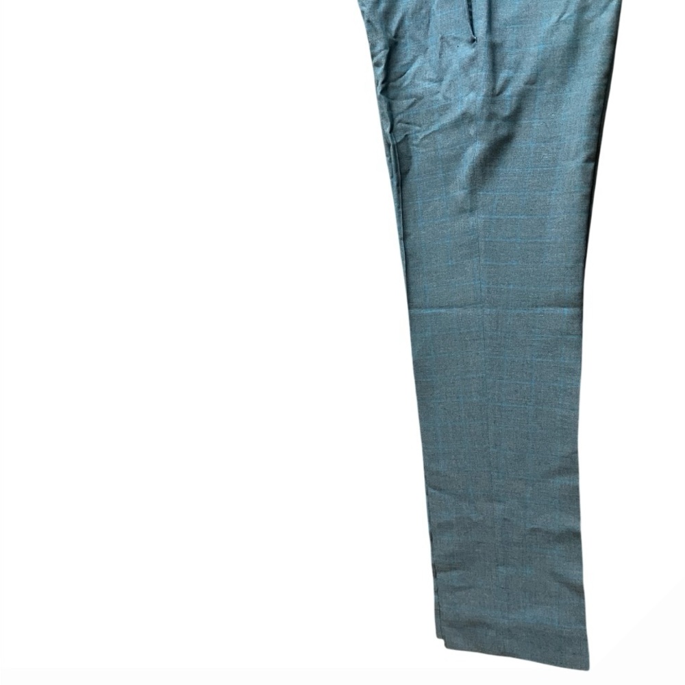 Vintage 80s Pleated Trousers Plaid High Waist Wash N Wear - Picture 11 of 16